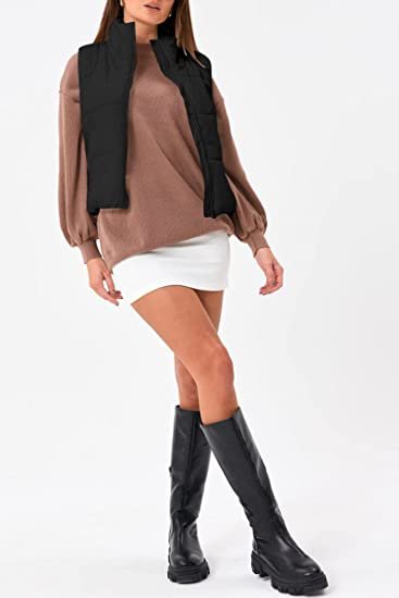 Down Tank Top Women's Sleeveless Winter Short Coat